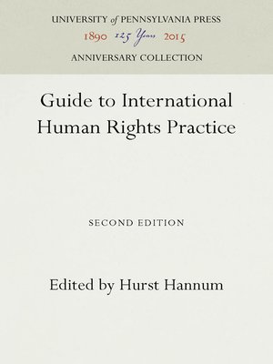 cover image of Guide to International Human Rights Practice